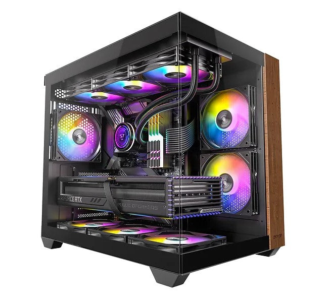 Gaming DesktopOKINOS M6 ARGB ATX Genuine Walnut Wood Gaming DesktopOKINOS M6 ARGB ATX Genuine Walnut Wood